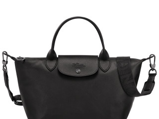 sac-a-main-longchamp-le-pliage-cuir-noir