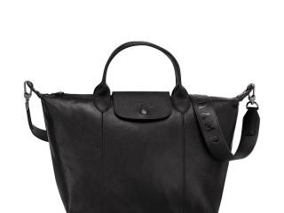 sac-a-main-longchamp-le-pliage-cuir-medium